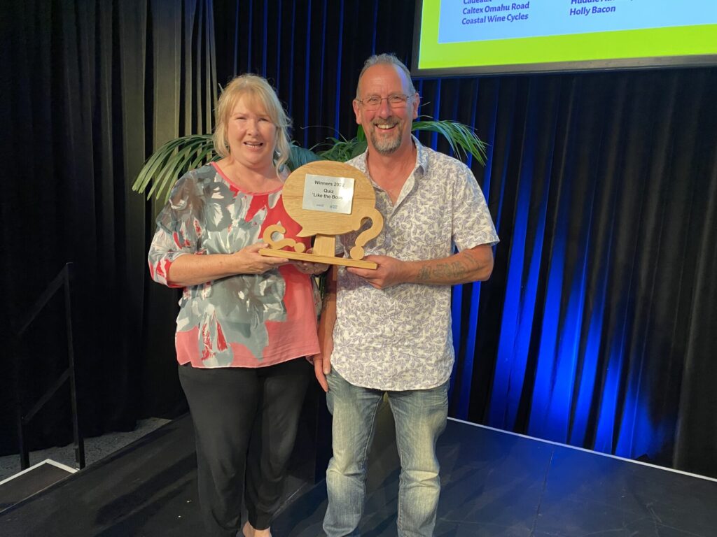 Winners of last year’s quiz fundraiser event, team Winner Winner Chicken Dinner.